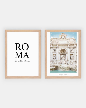 Pack di 2 stampe Roma