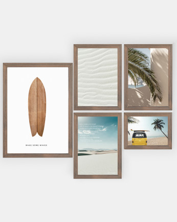 Pack di 5 stampe White Sand