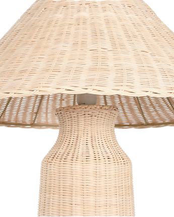 Lampada da terra in rattan 150x56cm