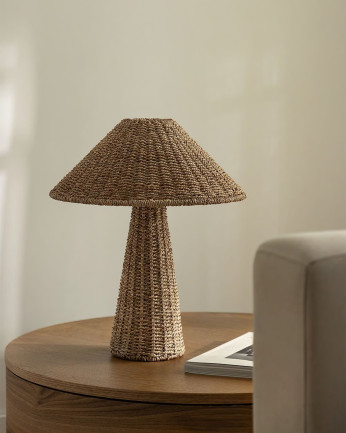 Lampada da tavolo in rattan 46,5x38cm