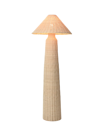 Lampada da terra in rattan 150x56cm