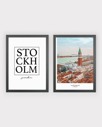 Pack di 2 stampe Stockholm