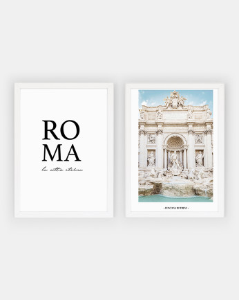 Pack di 2 stampe Roma