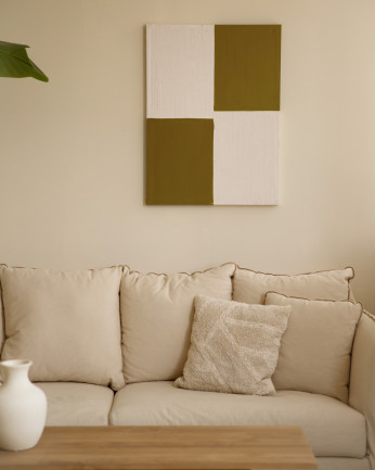 Quadro decorativo su tela di cotone con telaio in legno dipinto a mano con pittura ad olio in varie dimensioni.