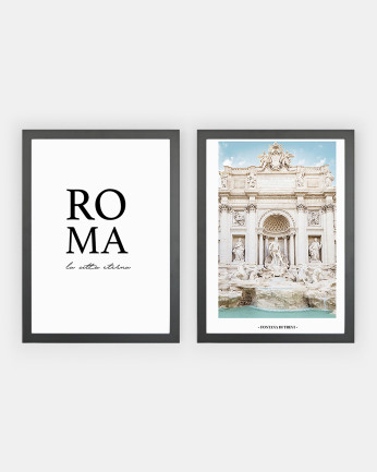 Pack di 2 stampe Roma