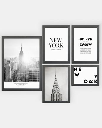 Pack di 5 stampe New York City