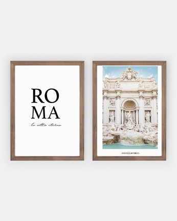 Pack di 2 stampe Roma