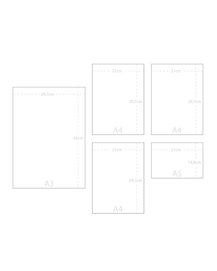 Pacchetto di 5 laminati Montagne Bianche