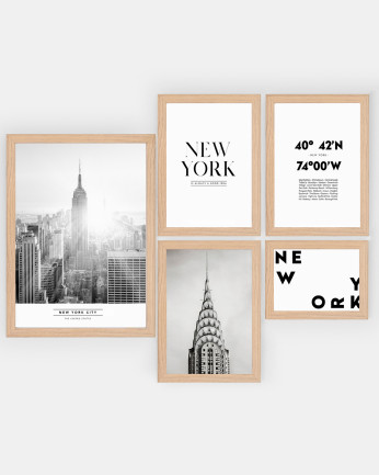 Pacchetto di 5 laminati New York City