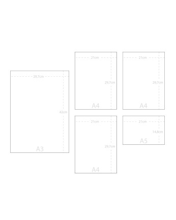 Pack di 5 stampe White Art