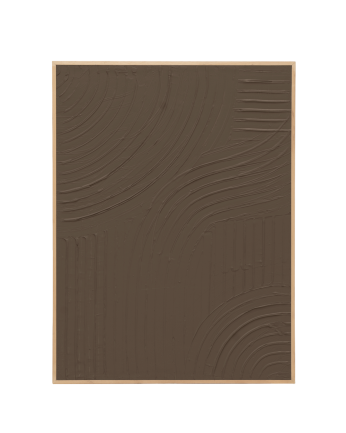 Quadro marrone decorativo su tela di cotone con telaio in legno dipinto a mano con pittura ad olio in diverse misure