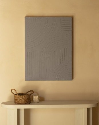 Quadro marrone decorativo su tela di cotone con telaio in legno dipinto a mano con pittura ad olio di varie misure