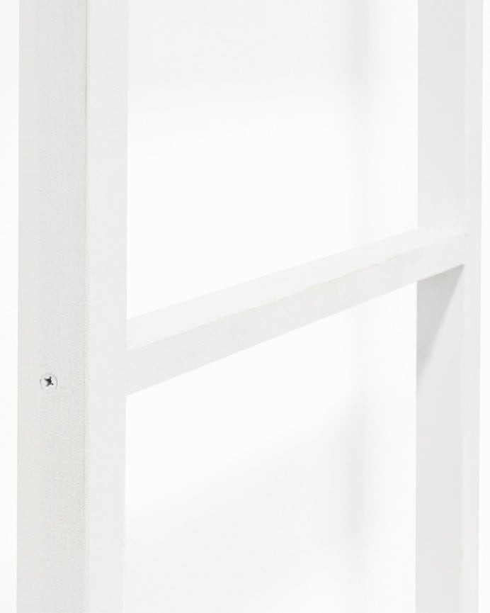 Portasalviette in legno massello bianco 100x50cm