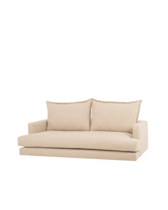 Divano dritto tonalità beige di 215x105cm