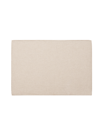Testata imbottita sfoderabile in lino beige in diverse misure