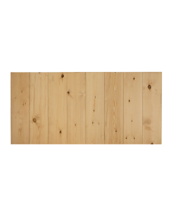 Testata di letto in legno massello in tonalità di rovere medio in diverse misure