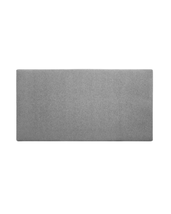 Testiera imbottita in poliestere liscio di colore grigio in diverse misure