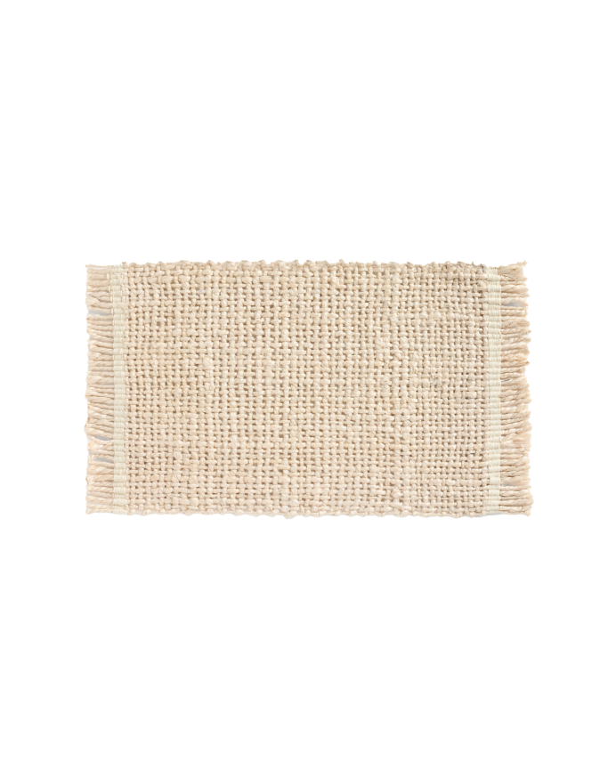 Tovaglietta individuale in juta bianca 34x45cm