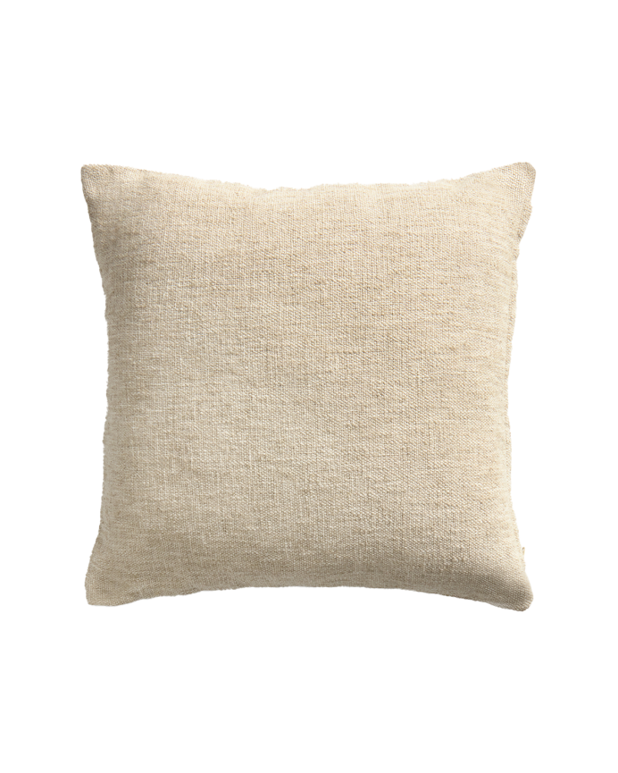 Fodera per cuscino in cotone e lino colore beige in varie misure