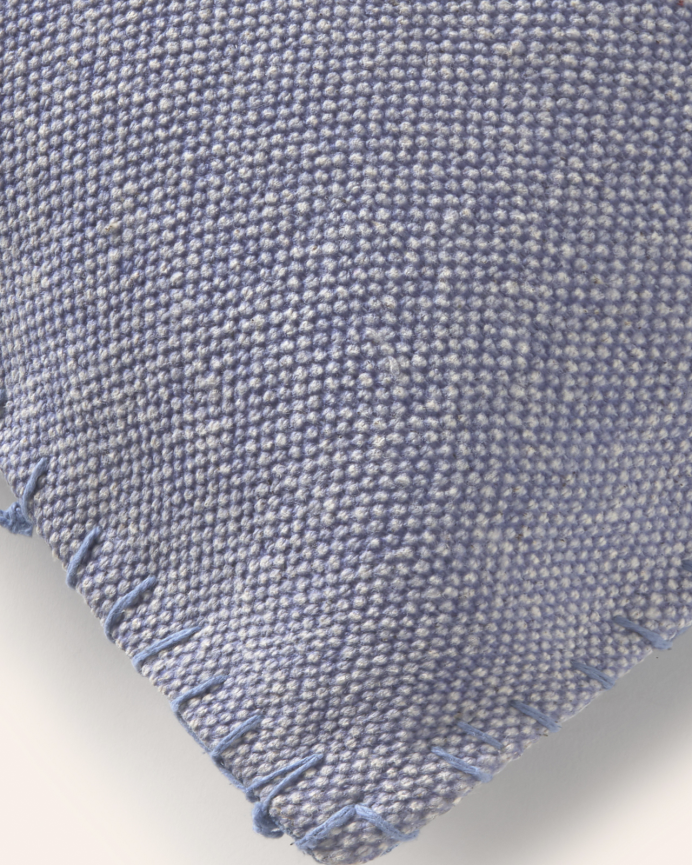 Fodera per cuscino in cotone dhurrie colore blu 30x60cm