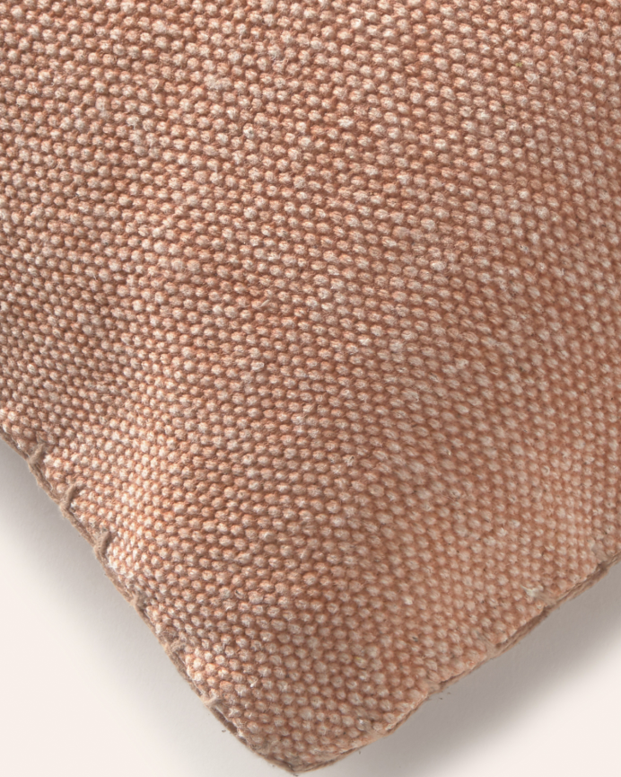 Fodera per cuscino in cotone dhurrie colore terra 30x60cm