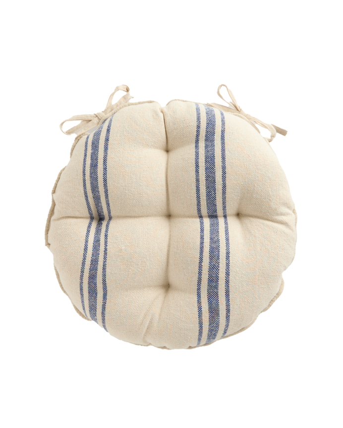 Cuscino rotondo per sedia in cotone 40x4cm