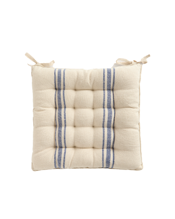 Cuscino quadrato per sedia in cotone 40x40x4cm