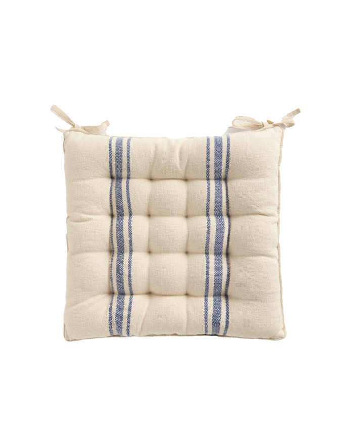 Cuscino quadrato per sedia in cotone 40x40x4cm