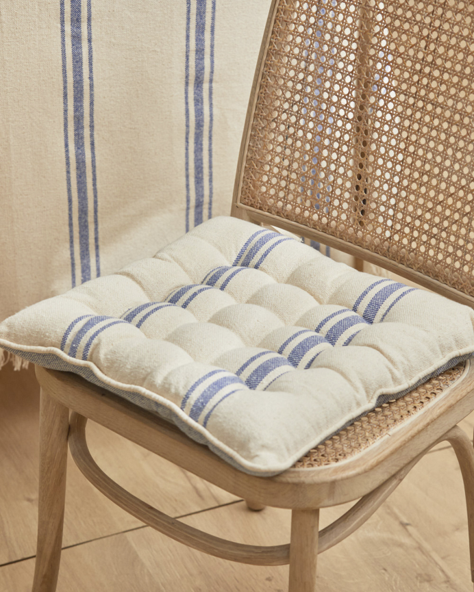 Cuscino quadrato per sedia in cotone 40x40x4cm