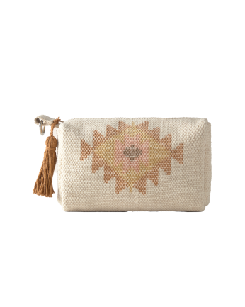 Beauty case in cotone dhurrie 11x18cm