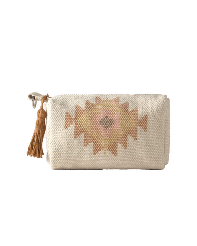 Beauty case in cotone dhurrie 11x18cm