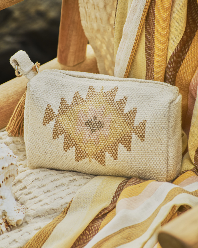 Beauty case in cotone dhurrie 11x18cm