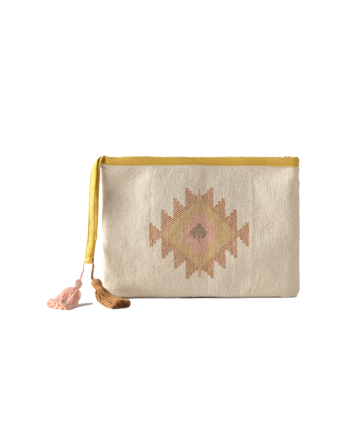 Pochette in cotone dhurrie 22x35cm