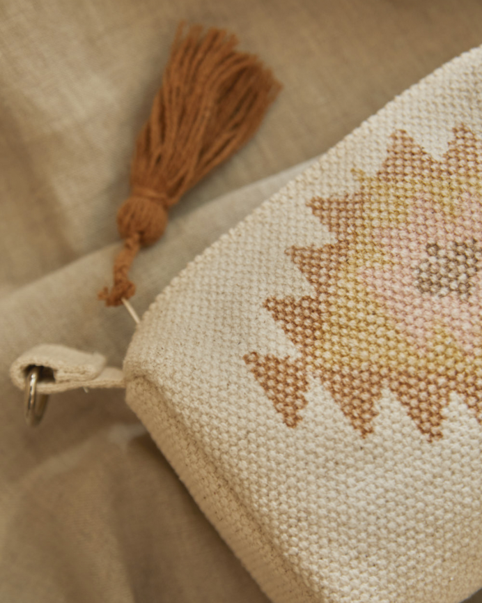 Beauty case in cotone dhurrie 11x18cm