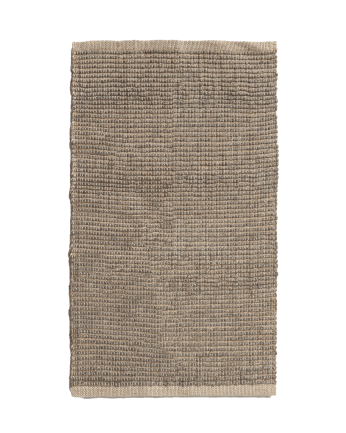 Tappeto in cotone e juta colore grigio scuro in diverse misure