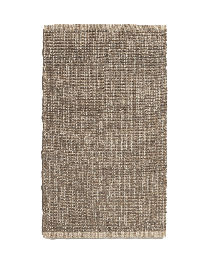 Tappeto in cotone e juta colore grigio scuro in diverse misure