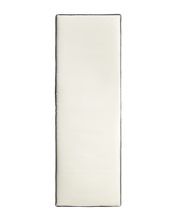 Cuscino rettangolare colore naturale e nero 40x120x3cm