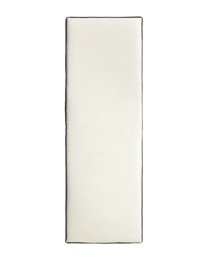 Cuscino rettangolare colore naturale e nero 40x120x3cm