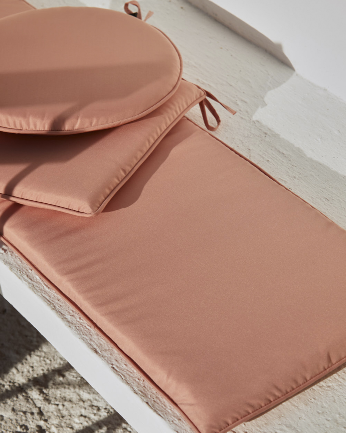 Cuscino rettangolare colore rosa 40x120x3cm
