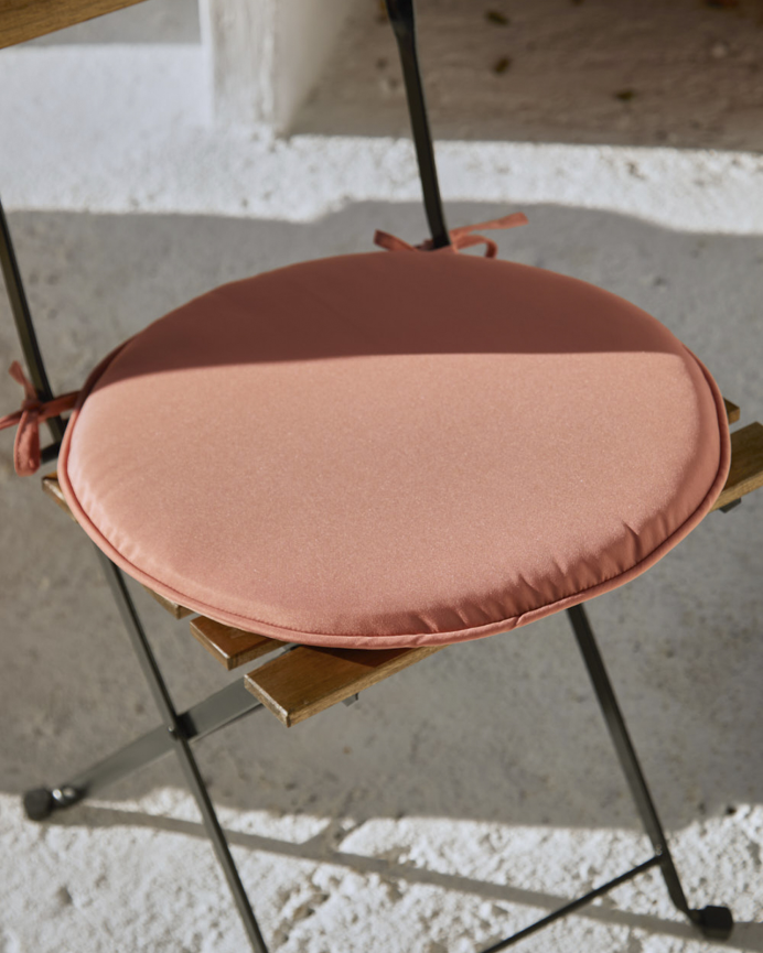 Cuscino rotondo colore rosa 40x3cm