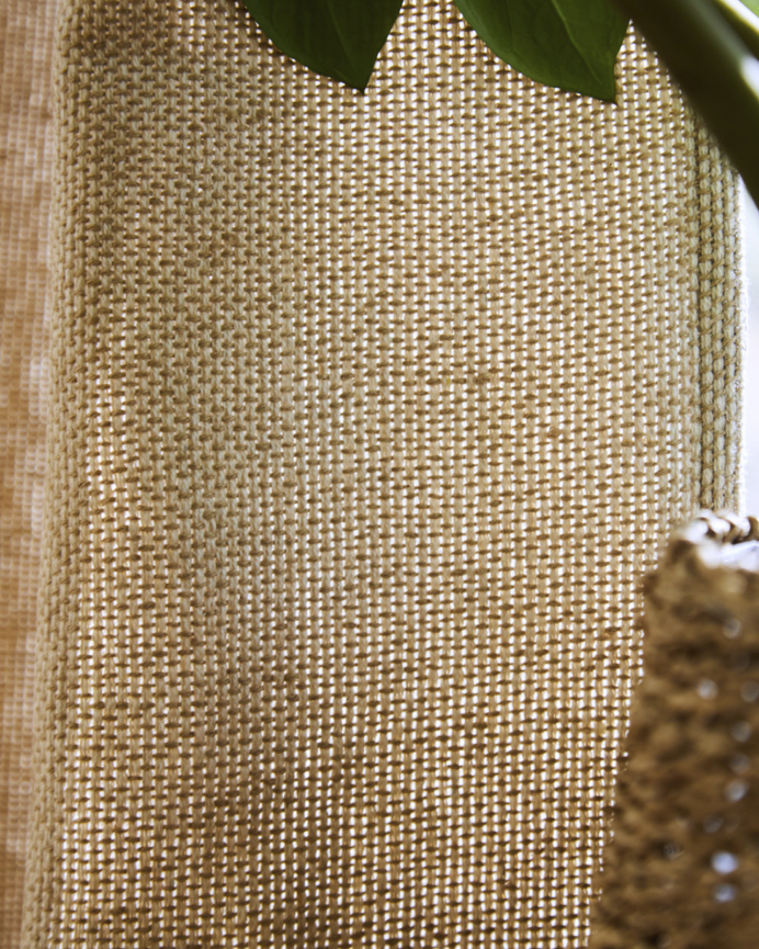 Tenda semi-opaca in cotone colore naturale 140x280cm