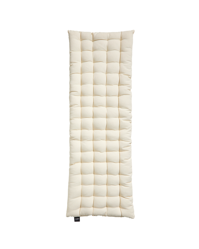 Cuscino rettangolare in cotone colore beige 40x120x4cm