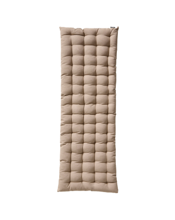 Cuscino rettangolare in cotone colore pietra 40x120x4cm
