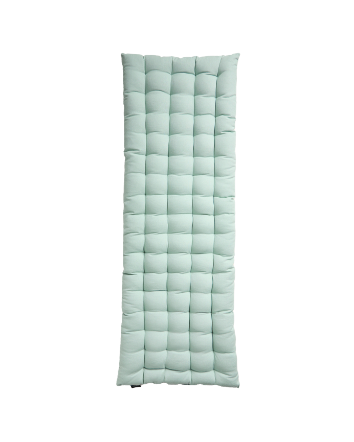 Cuscino rettangolare per panca in cotone colore verde chiaro 40x120x4cm