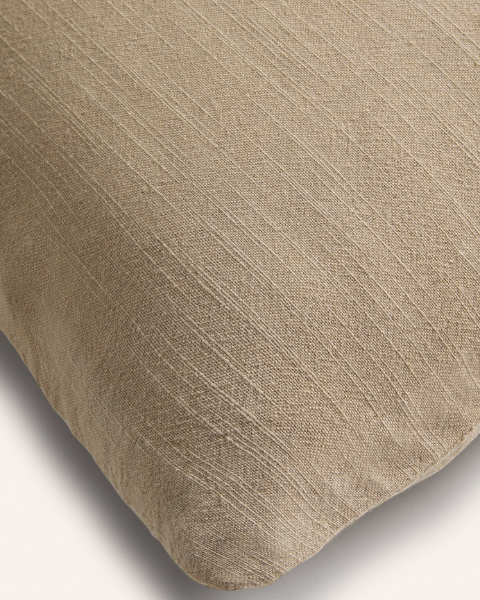Fodera per cuscino in cotone vintage colore beige in varie misure