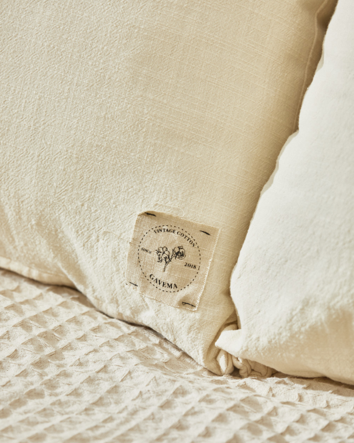 Fodera per cuscino in cotone vintage colore naturale in varie misure