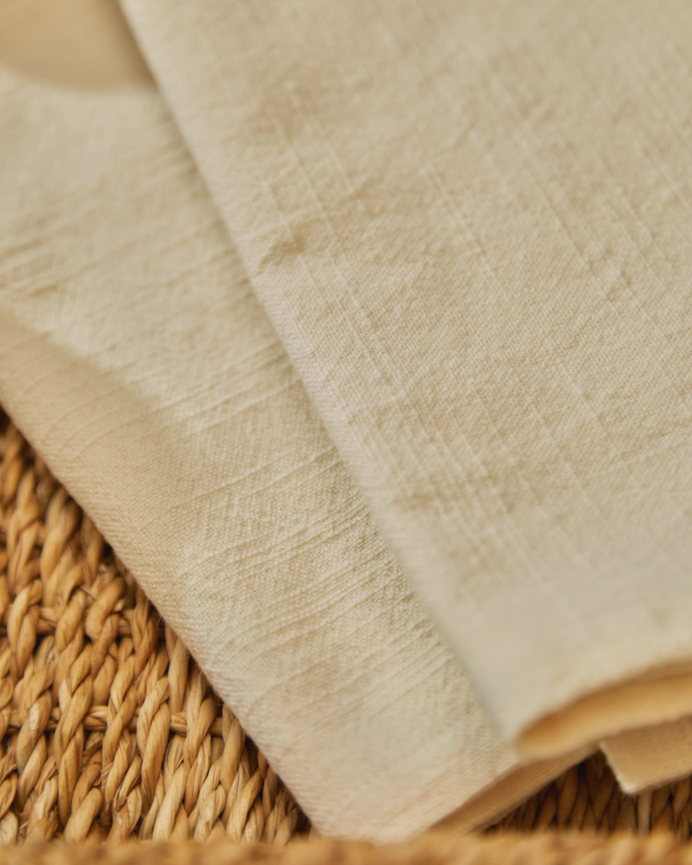 Set 2 tovaglioli in cotone naturale 45x45cm