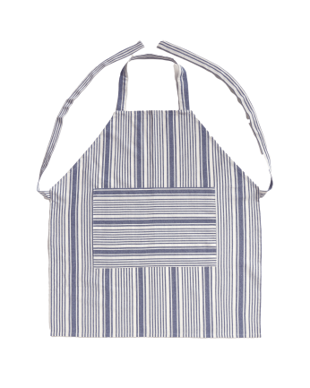 Grembiule in cotone blu 85x70cm