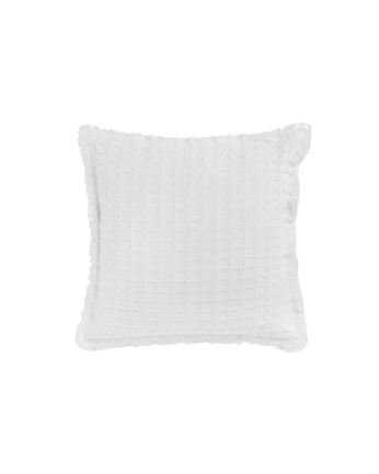 Fodera per cuscino a nido d’ape in cotone colore bianco in varie misure