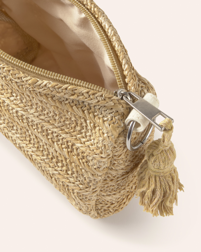 Beauty case intrecciato resistente all’acqua 11x18cm